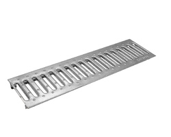 Plastic stamped steel galvanized grating,cl.A15 to sand trap Standard 100 Ecoteck