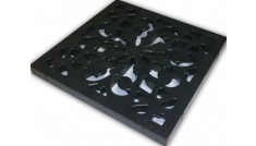 Plastic Decorative Grid of Black Color