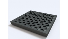 Plastic Polyamide Reinforced Grid of Black Color