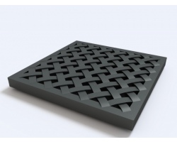 Plastic Polyamide Reinforced Grid of Black Color